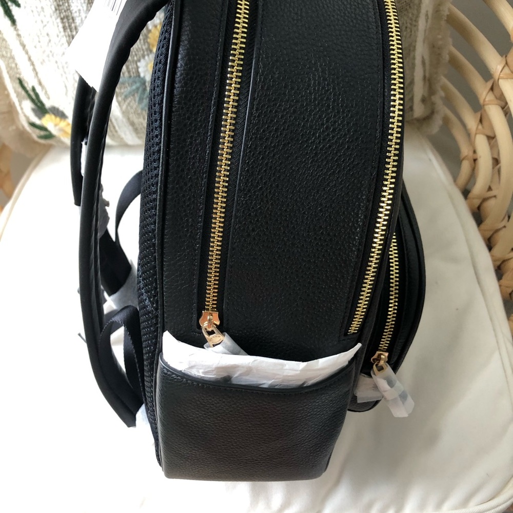Coach  Pebble Leather Court Backpack in black NWT - Picture 4 of 14